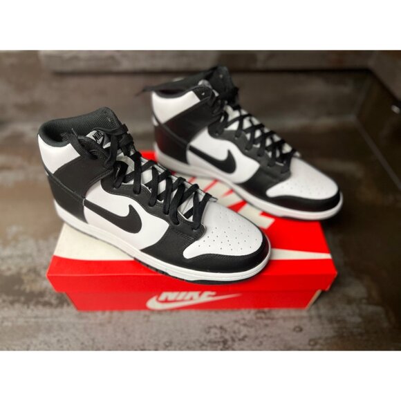Nike Dunk High Black White (2021) Size 10.5- DD1399-105 - Picture 2 of 14
